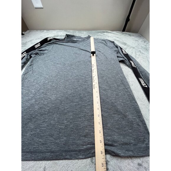 Aeropostale Mens 2XL Gray Heather Stretch Long Sleeve Performance Workout Shirt - Picture 5 of 13